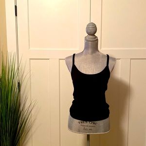 Black Think Strap Tank Top